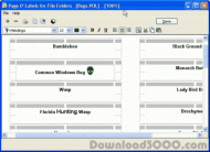 Page Of Labels for File Folders screenshot